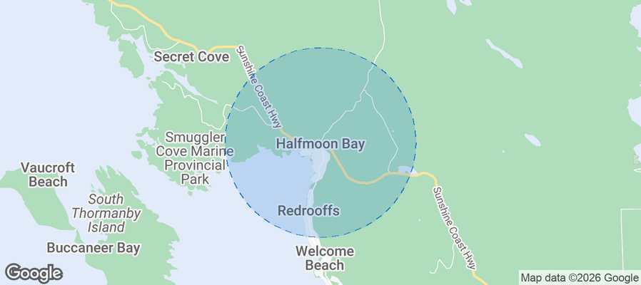 Halfmoon Bay Airbnb map